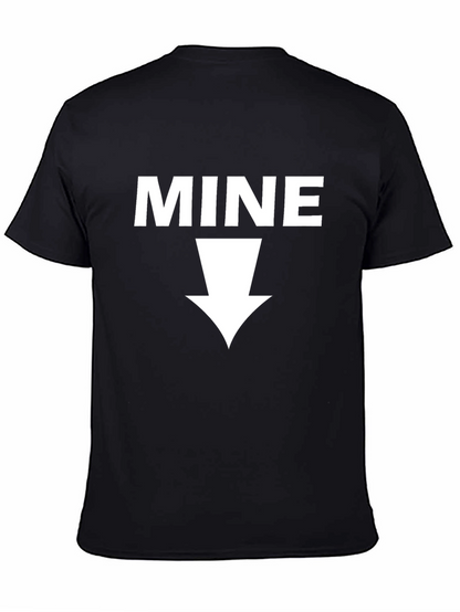 MINE Graphic Tee - Novelty Black T-Shirt