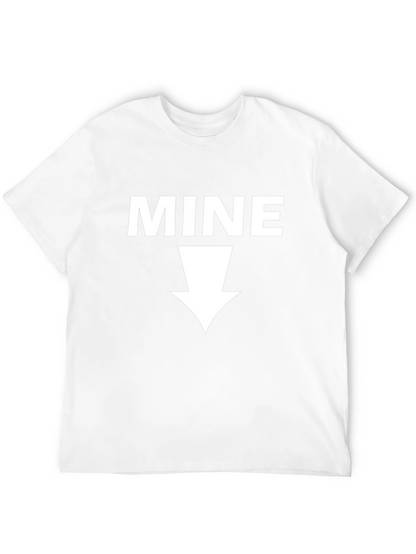 MINE Graphic Tee - Novelty Black T-Shirt