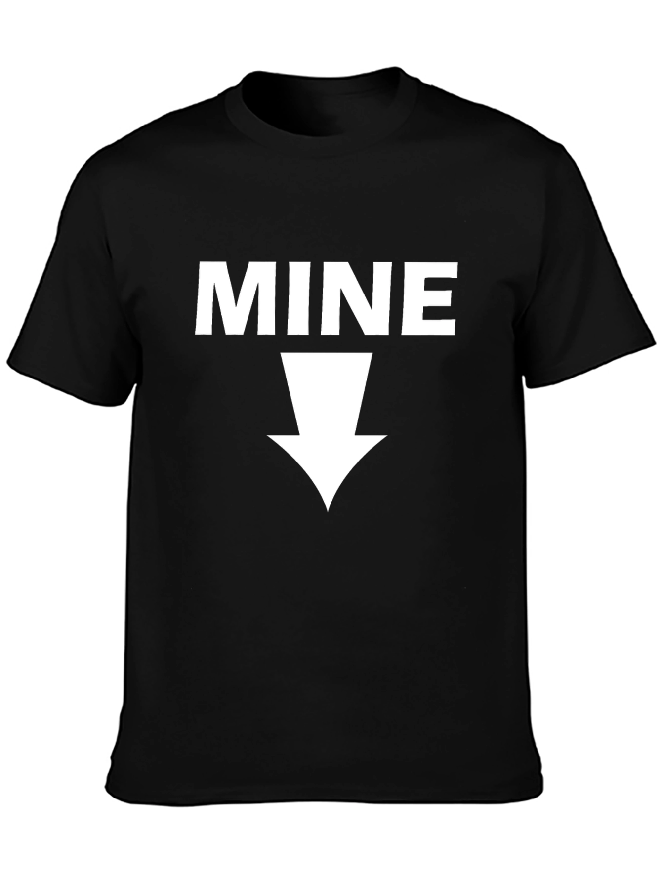 MINE Graphic Tee - Novelty Black T-Shirt