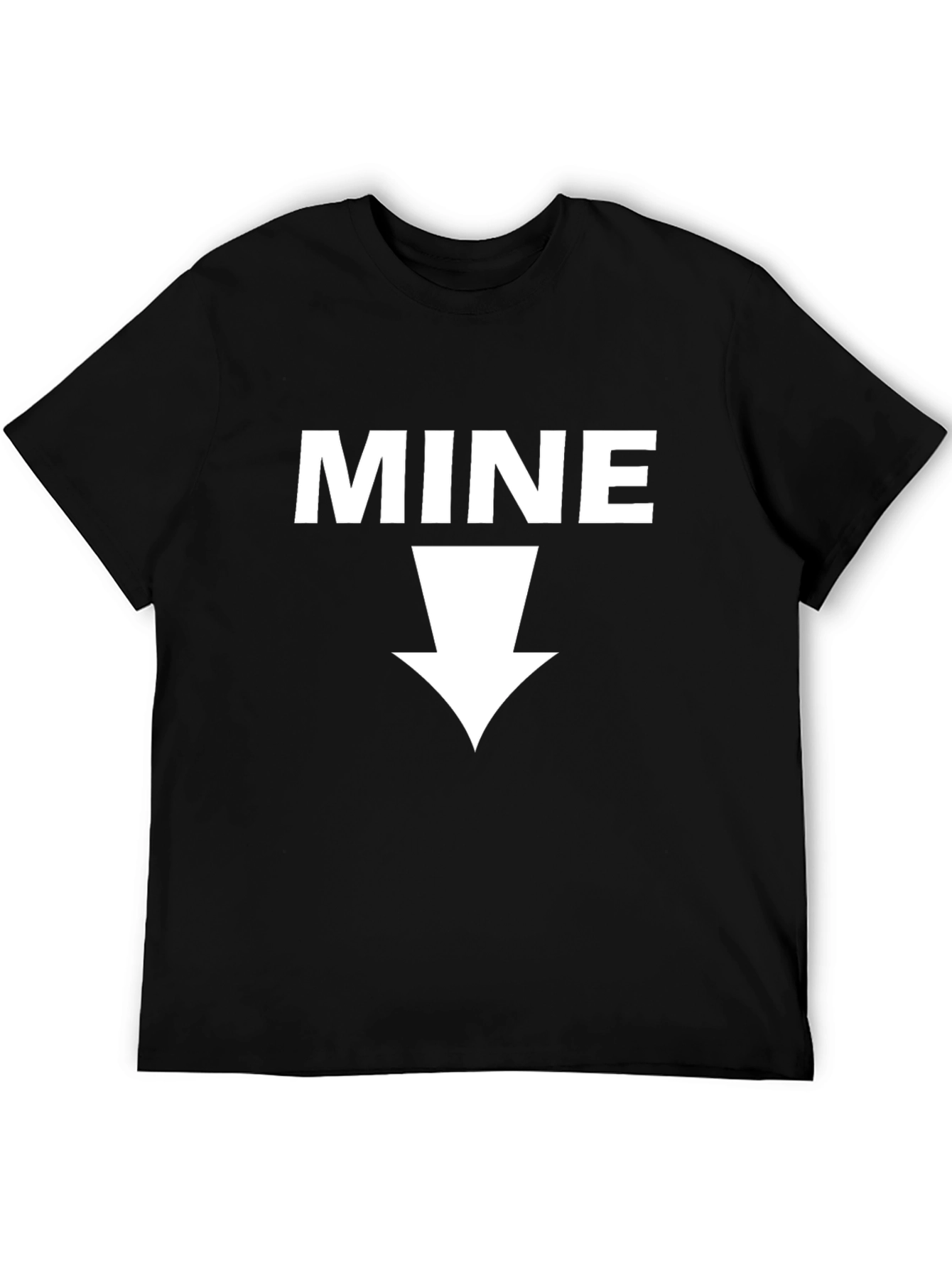 MINE Graphic Tee - Novelty Black T-Shirt
