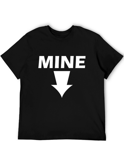 MINE Graphic Tee - Novelty Black T-Shirt