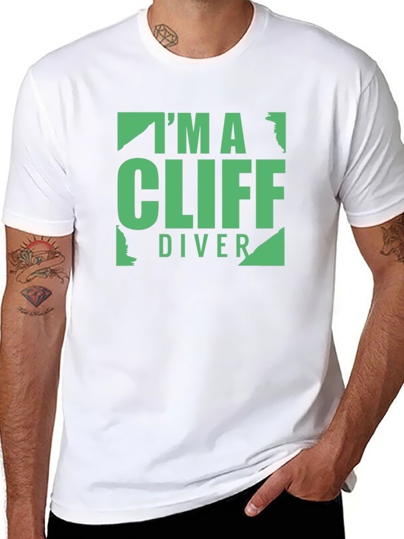 Im A Cliff Diver Graphic T-Shirt
