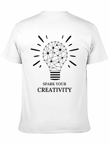 Spark Your Creativity Black Graphic T-Shirt