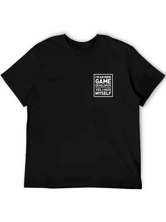 Indie Game Developer Humor T-Shirt - Black