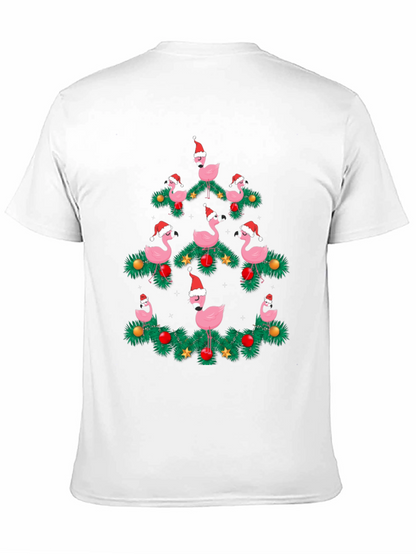 Flamingo Christmas Tree T-Shirt
