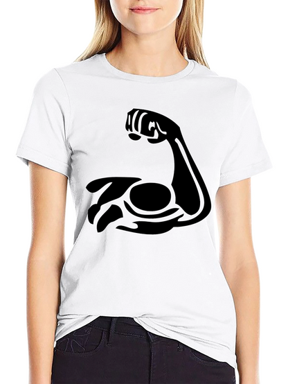 Flex Bicep Graphic Tee - Black Cotton