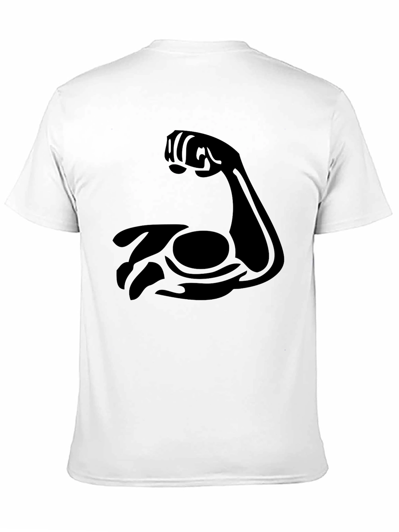 Flex Bicep Graphic Tee - Black Cotton