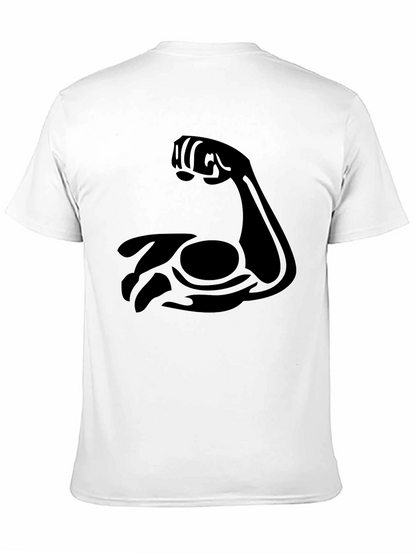 Flex Bicep Graphic Tee - Black Cotton