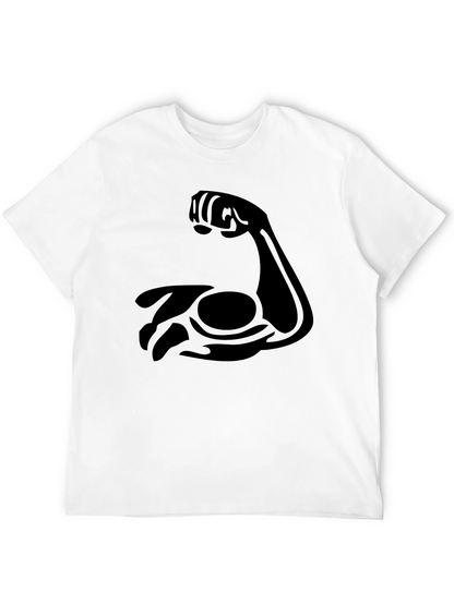 Flex Bicep Graphic Tee - Black Cotton