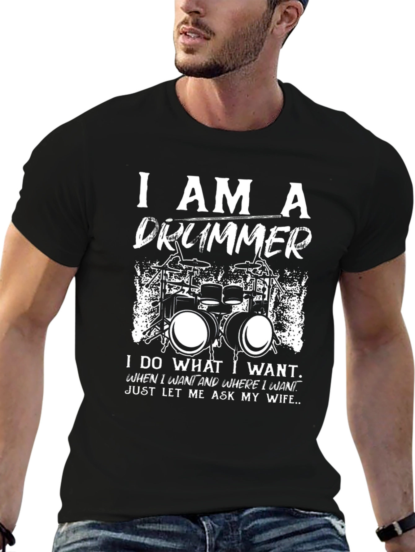 I Am A Drummer Graphic T-Shirt