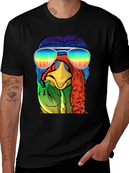 Cool Turkey Brain Rainbow Sunglasses T-Shirt