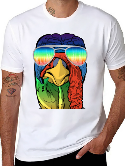 Cool Turkey Brain Rainbow Sunglasses T-Shirt