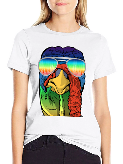 Cool Turkey Brain Rainbow Sunglasses T-Shirt