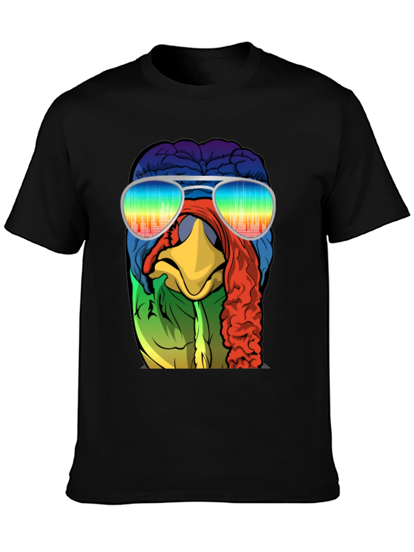 Cool Turkey Brain Rainbow Sunglasses T-Shirt