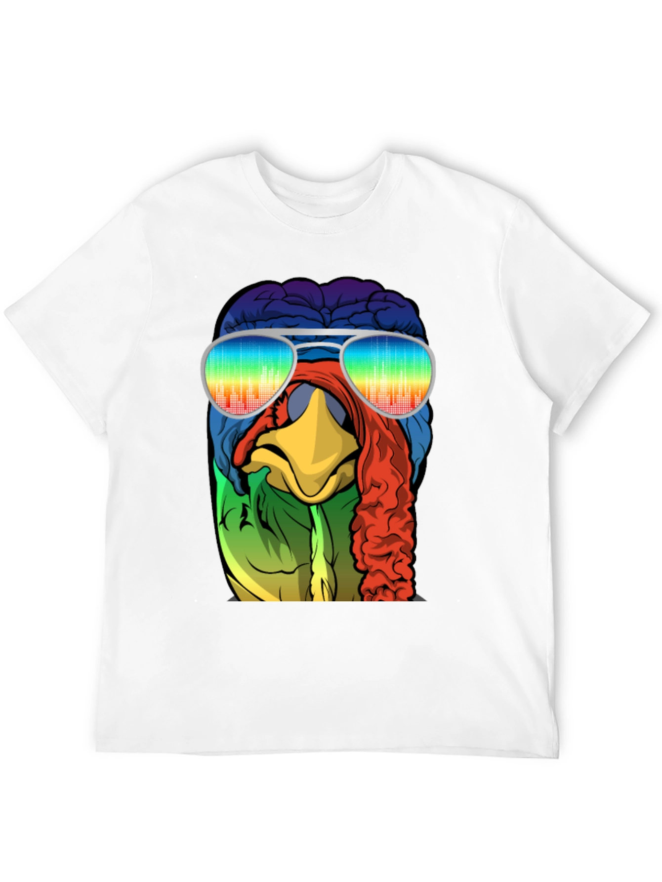Cool Turkey Brain Rainbow Sunglasses T-Shirt