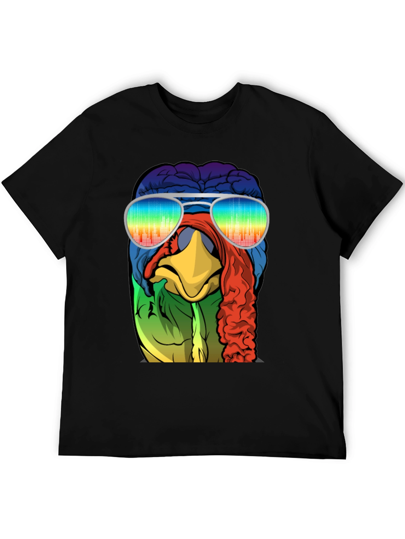 Cool Turkey Brain Rainbow Sunglasses T-Shirt