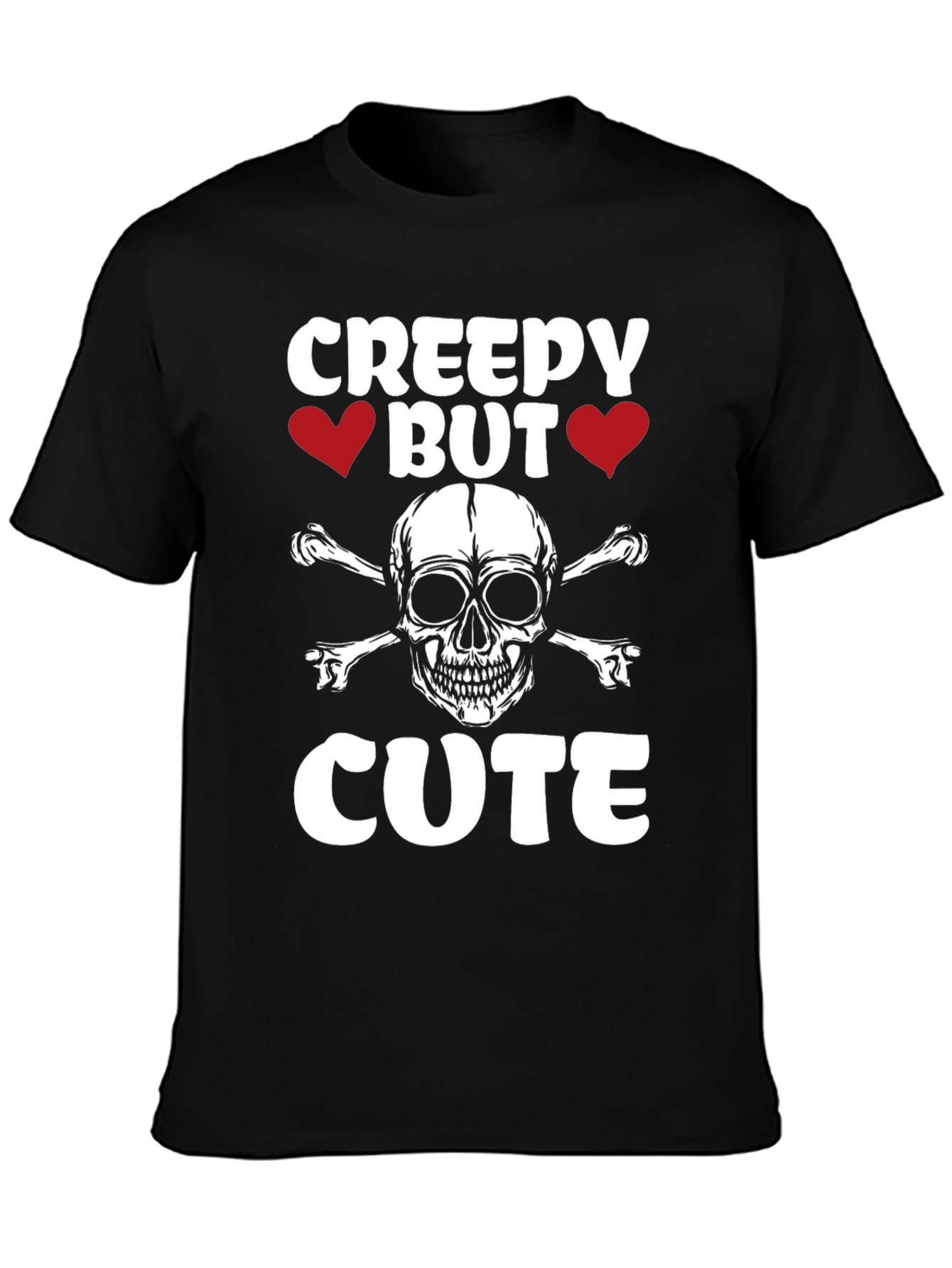 Creepy But Cute Skull & Crossbones Graphic Tee