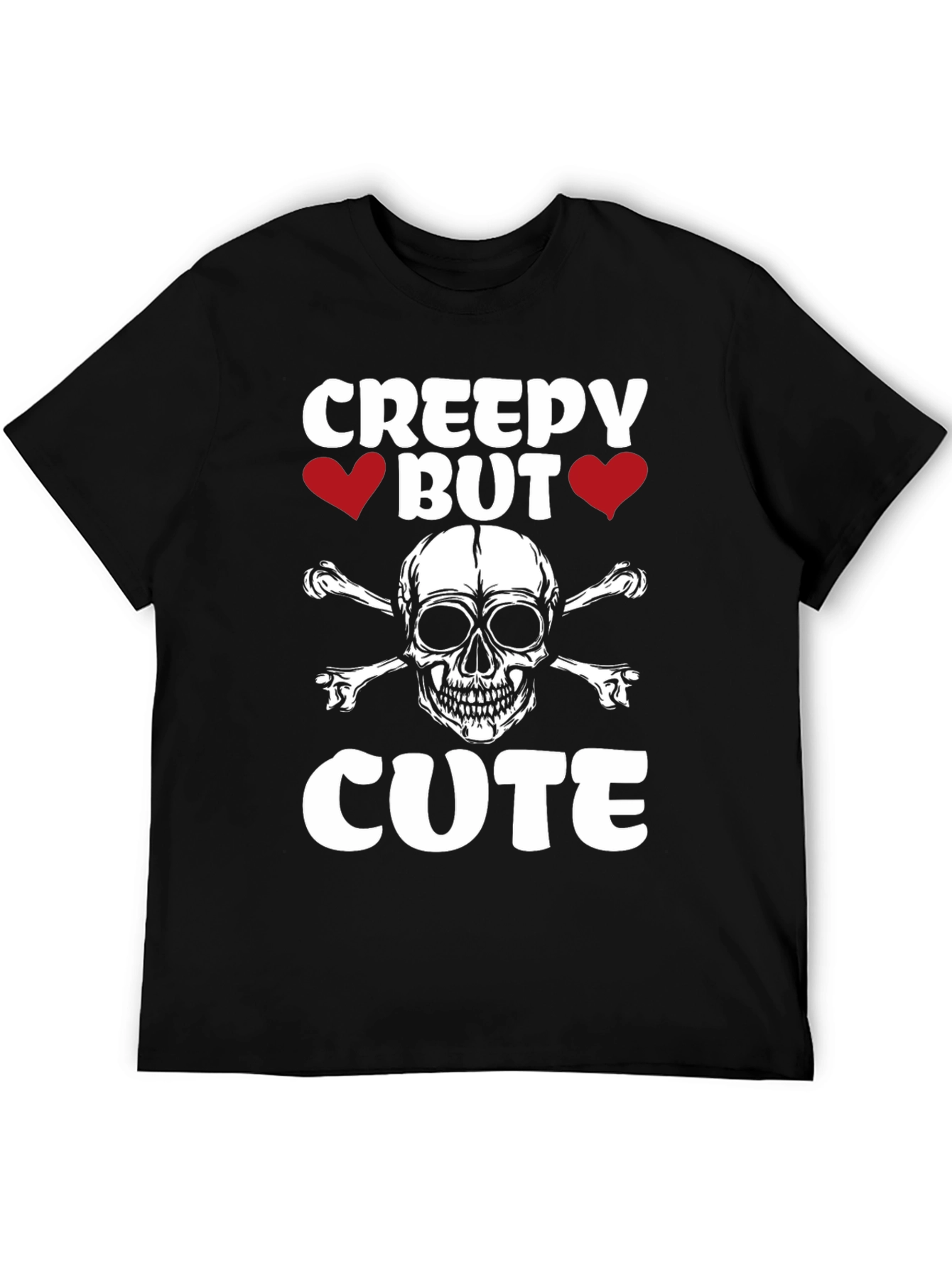 Creepy But Cute Skull & Crossbones Graphic Tee