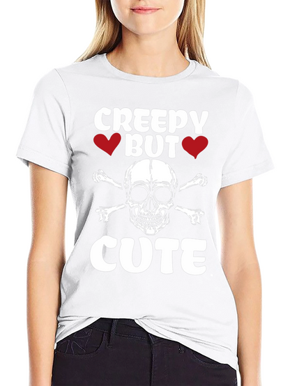 Creepy But Cute Skull & Crossbones Graphic Tee