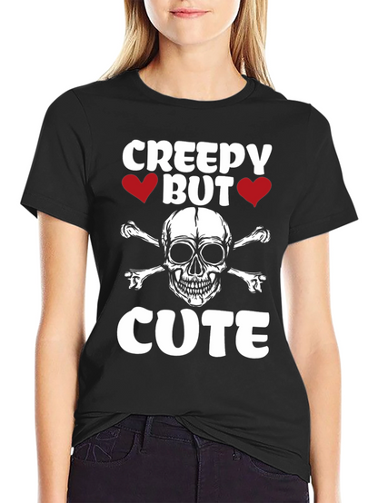 Creepy But Cute Skull & Crossbones Graphic Tee