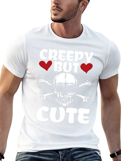 Creepy But Cute Skull & Crossbones Graphic Tee