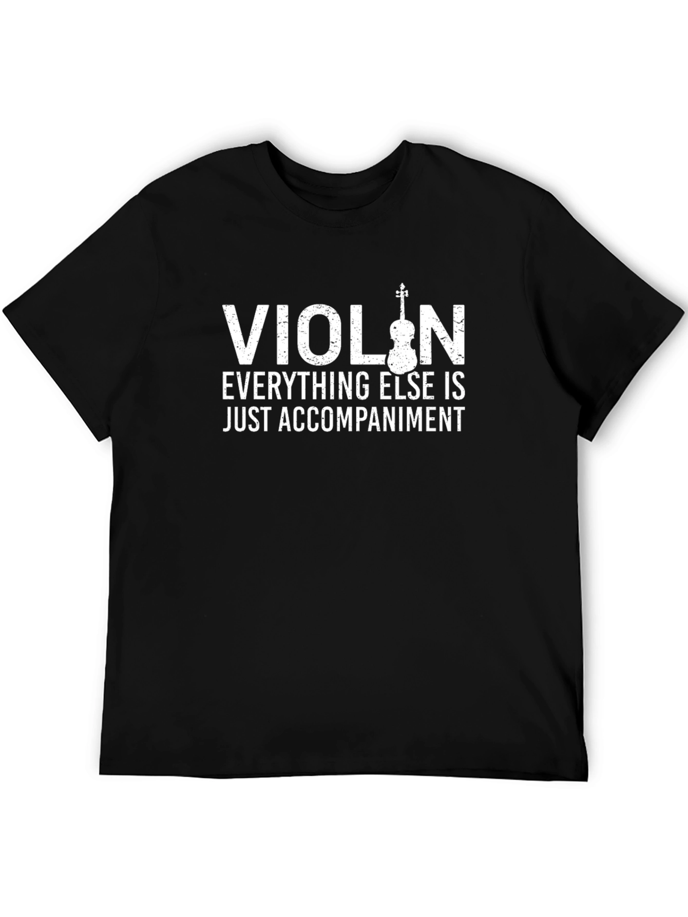 Violin Everything Else Accompaniment Black T-Shirt