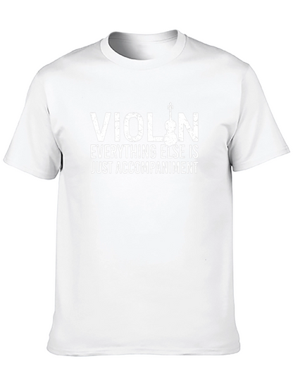 Violin Everything Else Accompaniment Black T-Shirt