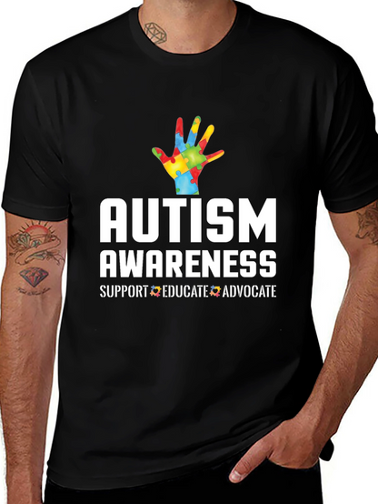 Autism Awareness T-Shirt - Support Educate Advocate