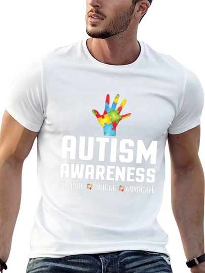 Autism Awareness T-Shirt - Support Educate Advocate