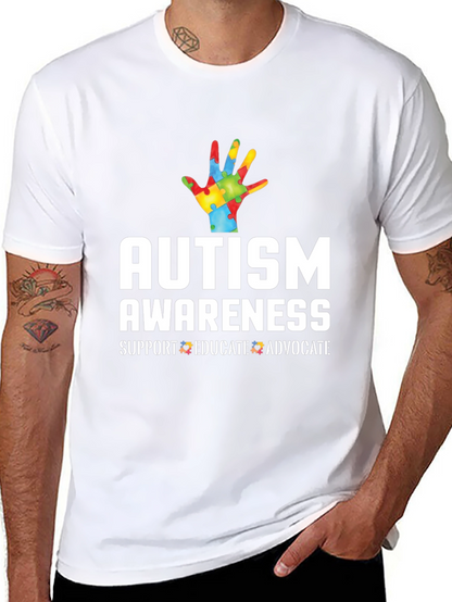 Autism Awareness T-Shirt - Support Educate Advocate