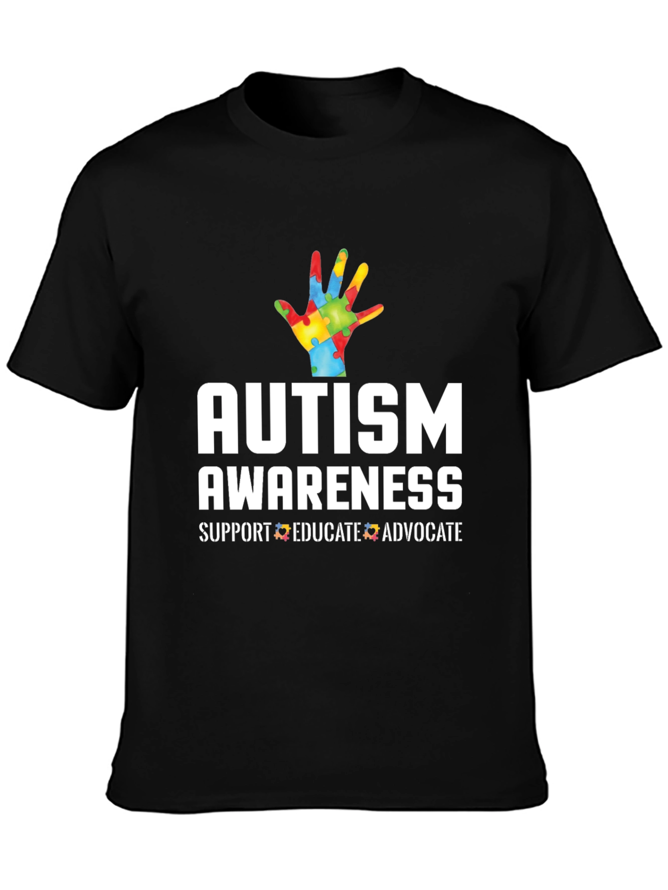 Autism Awareness T-Shirt - Support Educate Advocate