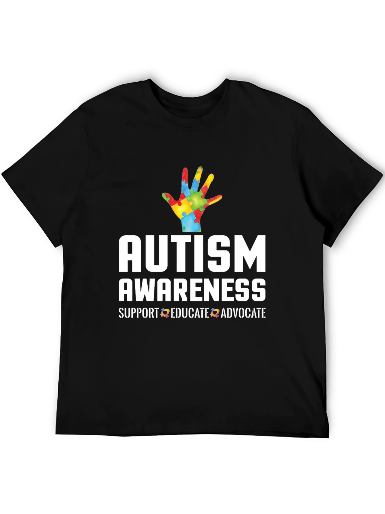 Autism Awareness T-Shirt - Support Educate Advocate