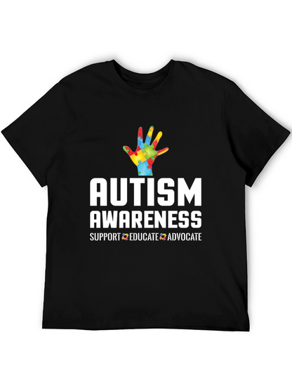 Autism Awareness T-Shirt - Support Educate Advocate
