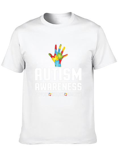Autism Awareness T-Shirt - Support Educate Advocate