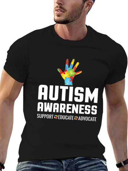 Autism Awareness T-Shirt - Support Educate Advocate