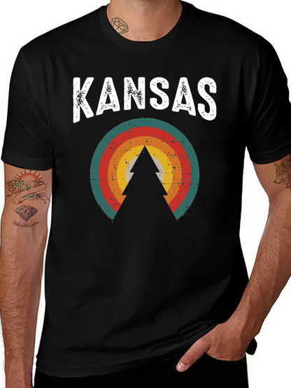Kansas Retro Style Graphic Tee