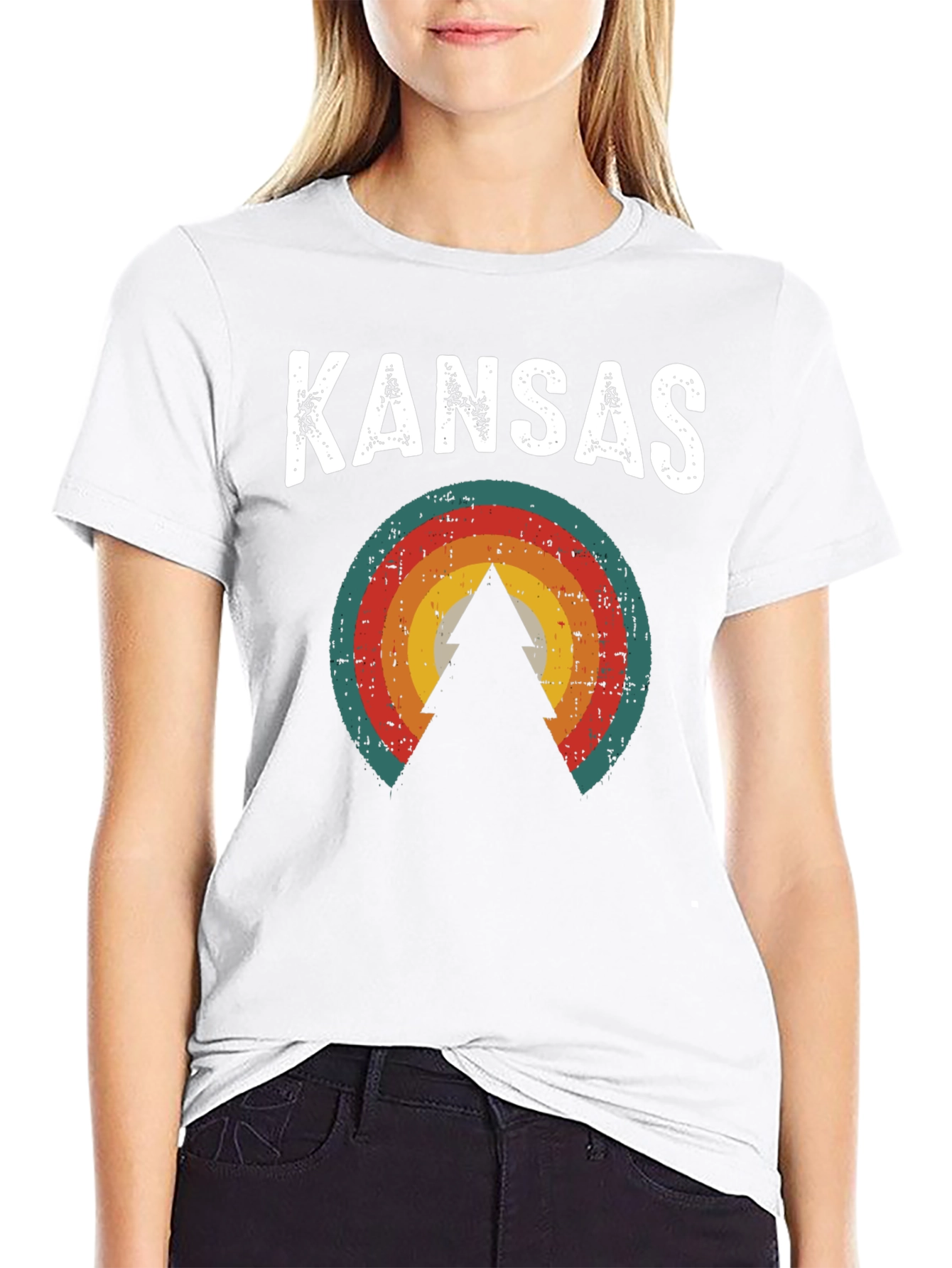 Kansas Retro Style Graphic Tee