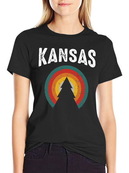 Kansas Retro Style Graphic Tee