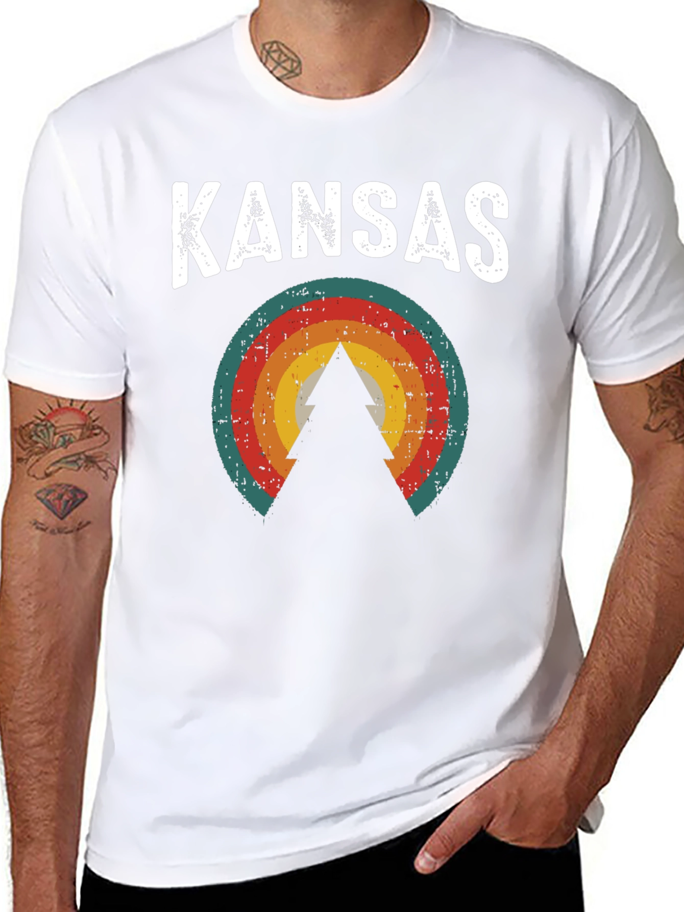 Kansas Retro Style Graphic Tee