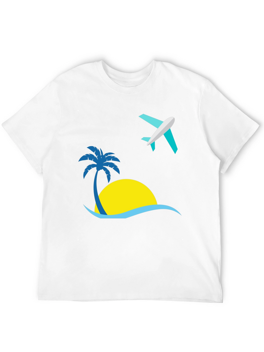 Tropical Getaway Graphic Tee - Island Vacation T-Shirt