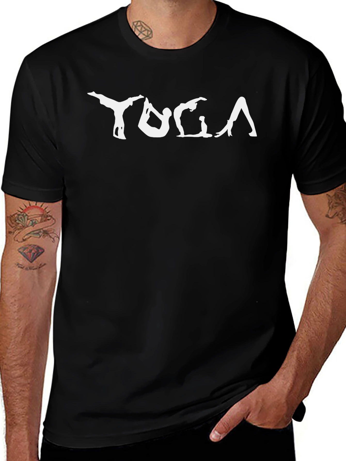 Yoga Silhouette Graphic T-Shirt