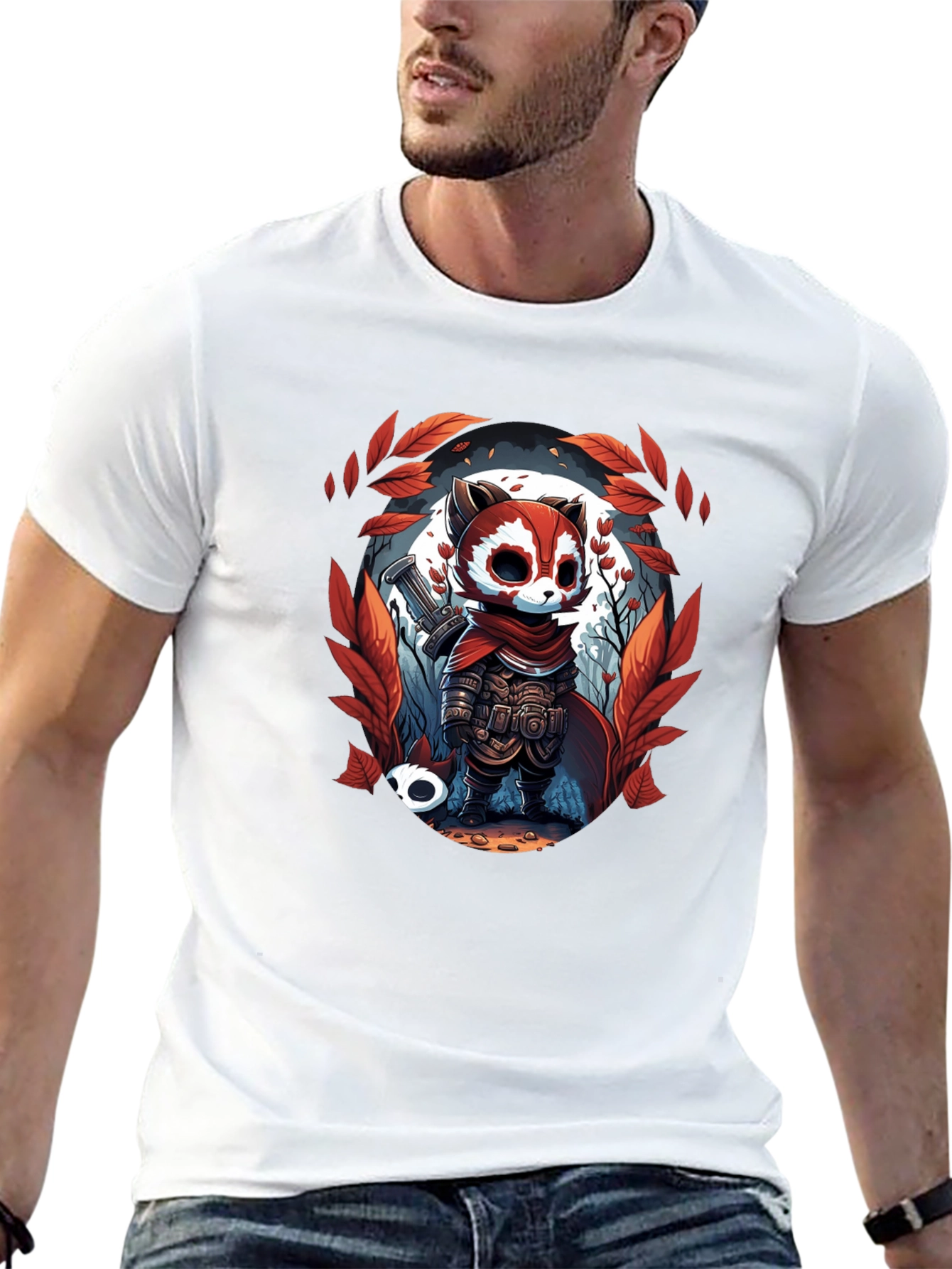Raccoon Warrior T-Shirt - Unique Graphic Tee