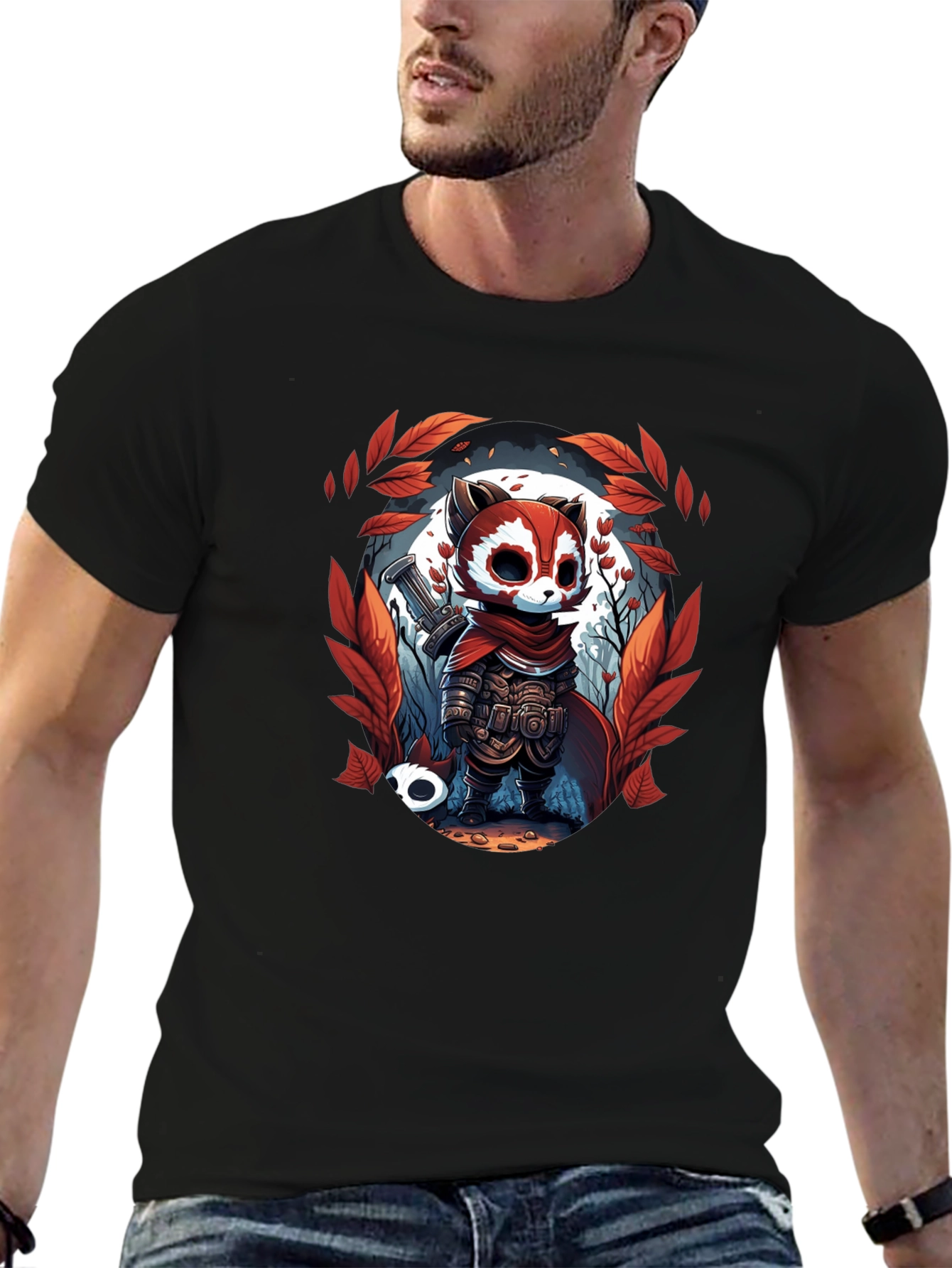 Raccoon Warrior T-Shirt - Unique Graphic Tee