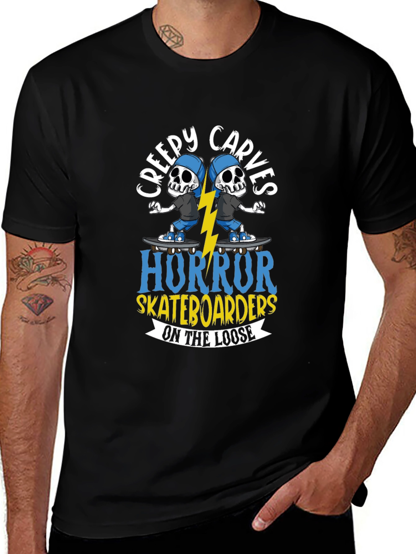 Creepy Carves Horror Skateboarders T-Shirt