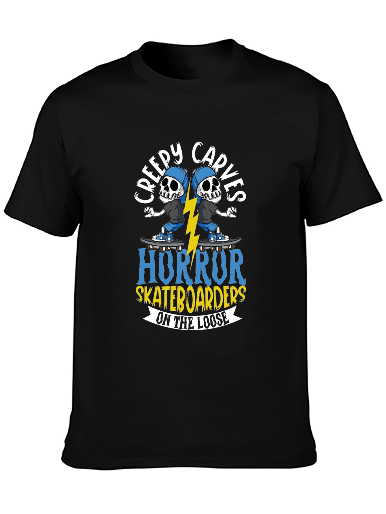 Creepy Carves Horror Skateboarders T-Shirt