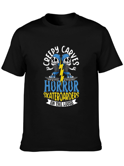 Creepy Carves Horror Skateboarders T-Shirt