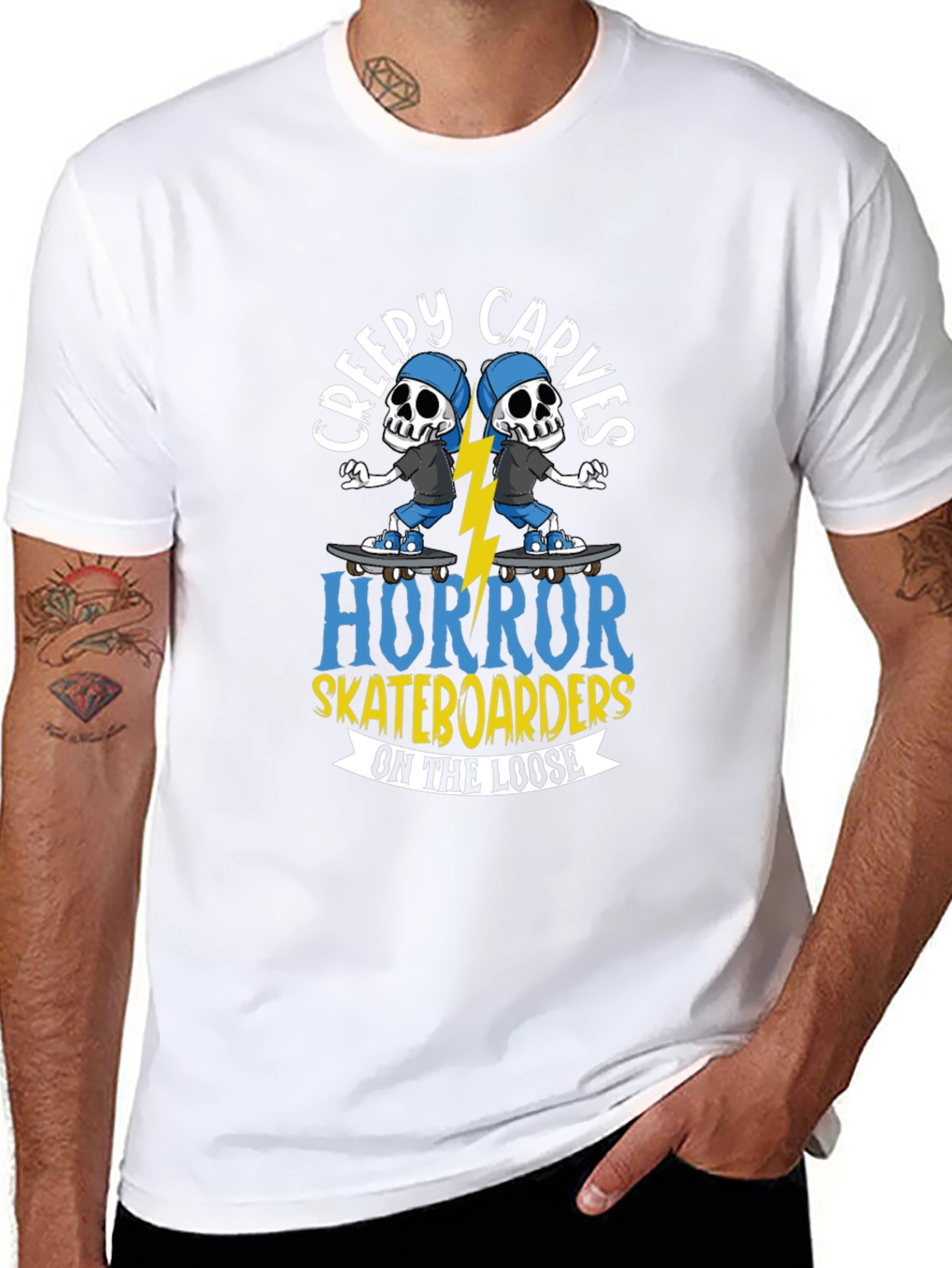 Creepy Carves Horror Skateboarders T-Shirt