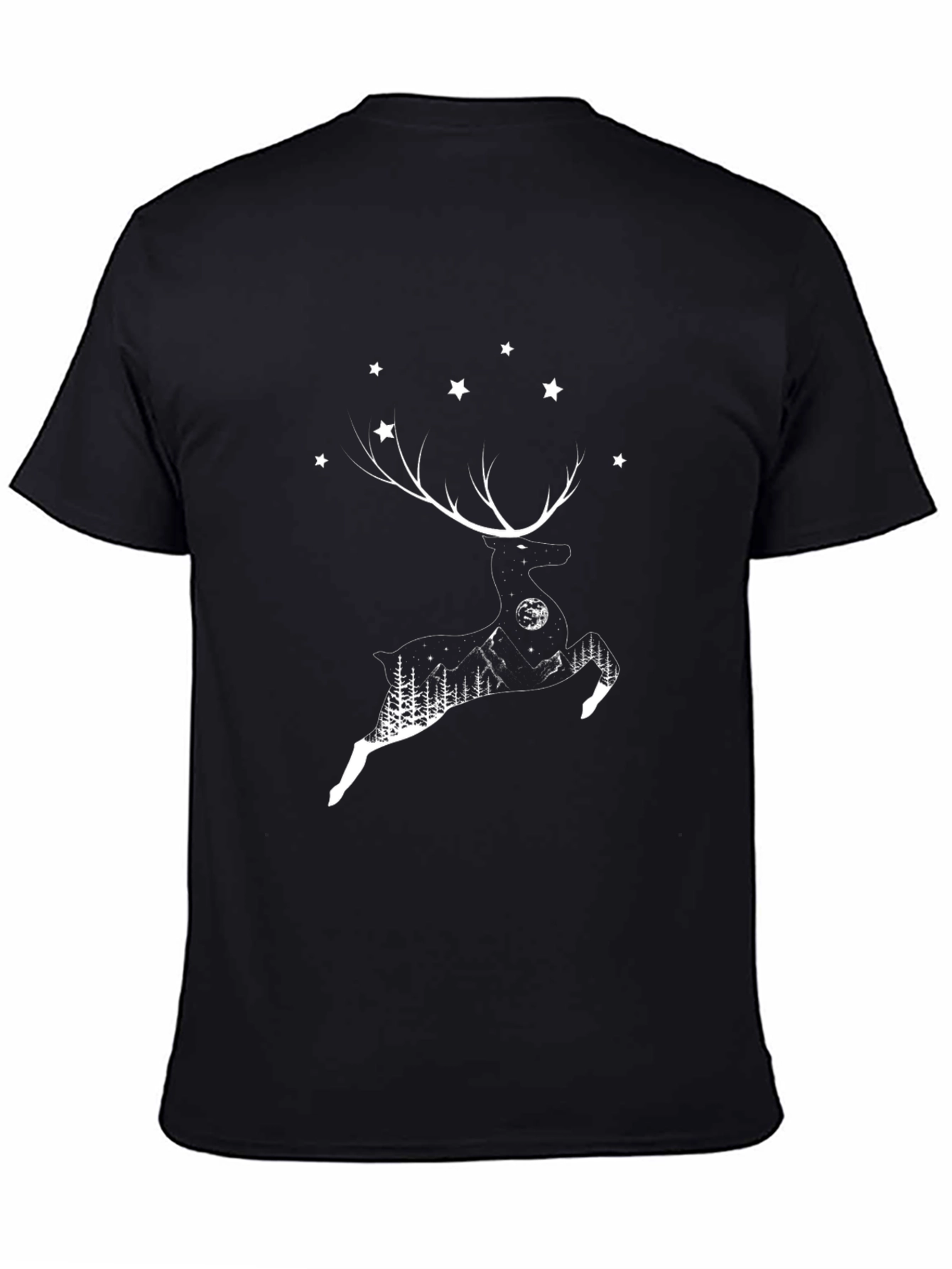Reindeer Silhouette Graphic T-Shirt