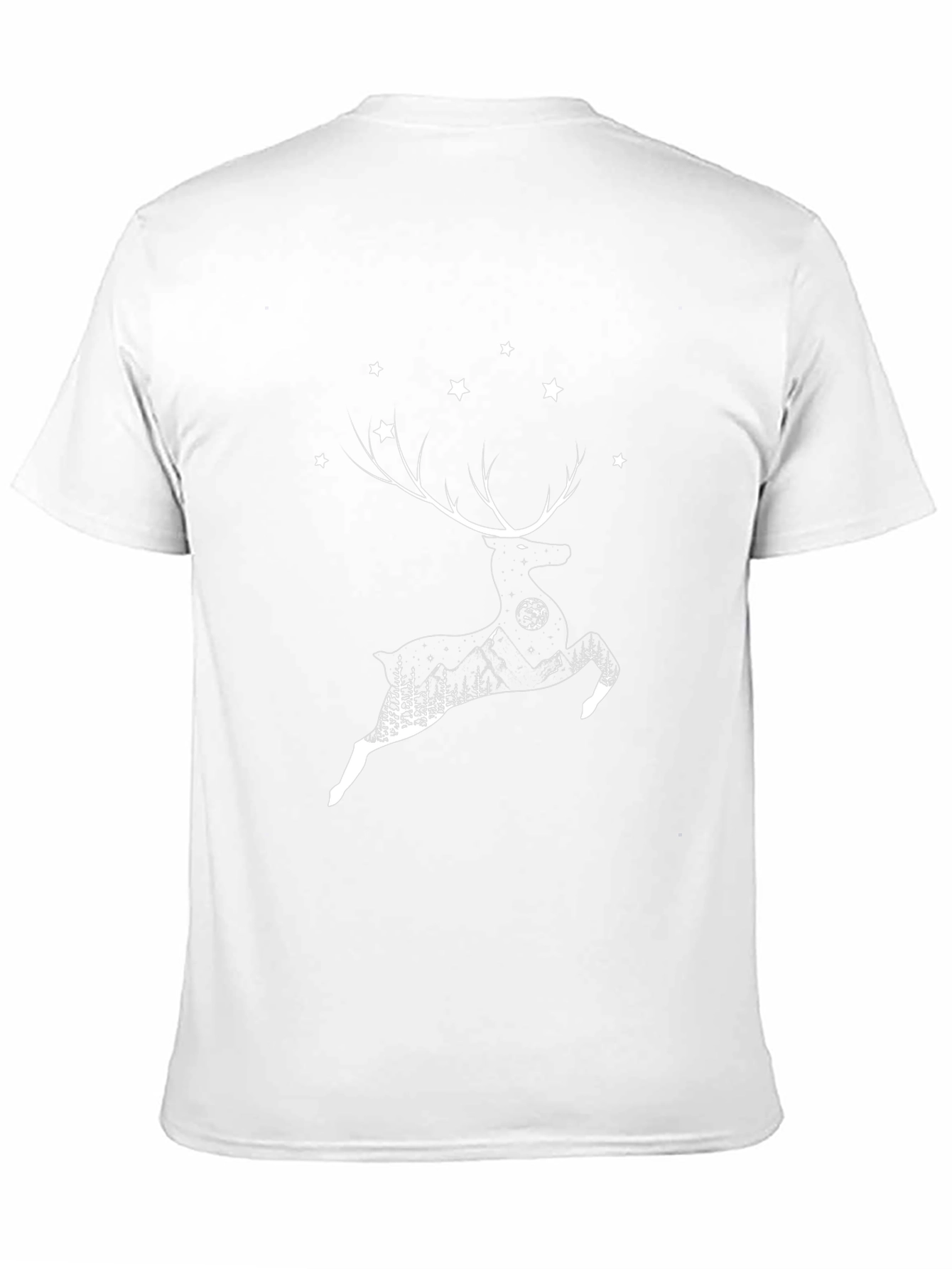 Reindeer Silhouette Graphic T-Shirt