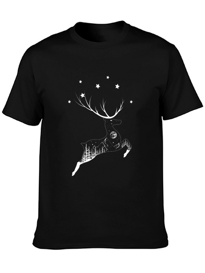 Reindeer Silhouette Graphic T-Shirt